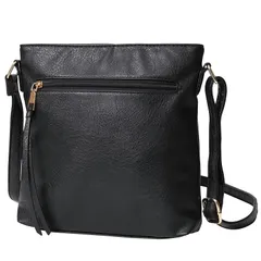 【新品】 [Fabram] ショルダーバッグ レディース 軽量 斜めがけ 小さめ コンパクト ポシェット (ブラック) 1