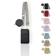 【新品】 [FURONGA] スマホショルダー レディース ショルダーバッグ コインケース 小さめ 軽量 財布 シンプル スマホポーチ 斜めがけ 携帯ポーチ 人気 可愛い おしゃれ 手提げ 薄い ミニ 3way 肩にかけ バッグ PUレザー スマホバッグ  1