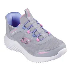 スケッチャーズ レディース シューズ スニーカー Skechers Hands Free Slipins Bounder Simple Cute Girls Shoes Gray Multi グレー