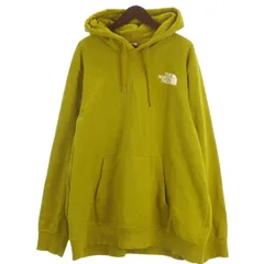 ザノースフェイス THE NORTH FACE ロゴ スウェットパーカー 裏起毛 プリント マスタード XXL