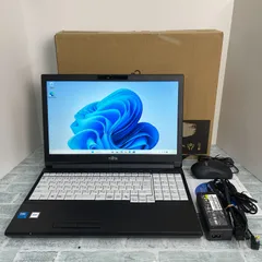 富士通 LIFEBOOK A5513/RX Intel Core 5 120U/16GB/SSD256GB/DVD 顔認証 15.6型 Wi-Fi 6E Windows11Pro 2024年モデル 中古美品 N8J1340