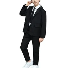 [DYIOPMFGZ] CHUMO 子供 男の子 スーツ フォーマルスーツ キッズ ボーイズ ２点セット 4点セット 上下セット セットアップ フォーマル 発表会 結婚式 入学式 卒業式 七五三 110-160cm ブラックe bf0072dc