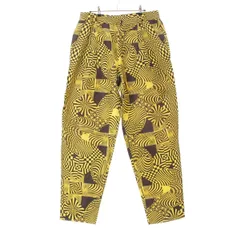 ジャンニ・ヴェルサーチェ シルク リネン サイケデリック パンツ ボトムス イエロー ブラック 50【中古】のサムネイル