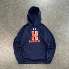 UNDER ARMOUR UA H FOOTBALL アンダーアーマー 法政大学 アメリカンフットボール部 アメフト アーマースウェット フーディー ネイビー×オレンジ メンズ L 1375826