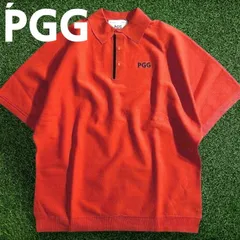 PGG by PEARLY GATES ピージージー パーリーゲイツ ゴルフ 吸汗速乾 ローカルポリ 無地 ストレッチ ドルマンスリーブ 半袖 ポロシャツ ニットポロ ゴルフウェア 262-2275605 定価2.4万 オレンジ ▲027▼50925w09