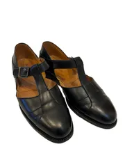  REGAL リーガル　ドレスシューズ　レザーストラップ　ブラック　メンズ24【Z1797】