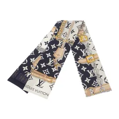 ルイヴィトン LOUIS VUITTON バンドー モノグラム コンフィデンシャル M78656 スカーフ シルク ノワール レディース【中古】【Aランク】