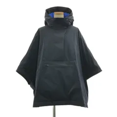 【美品】  Burberry / バーバリー | フーデッド ダウン ケープ ジャケット | XS/S | ネイビー | レディース
