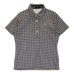 サイズ：S EFFICACE エフィカス  半袖ポロシャツ ラインストーン 総柄 ブラック系 [240101624651] ゴルフウェア レディース ストスト