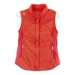 サイズ：38 ARCHIVIO アルチビオ ダウンベスト チェック柄 レッド系