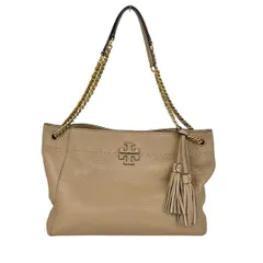 TORY BURCH(トリーバーチ) トートバッグ - ベージュ チェーンショルダー レザー