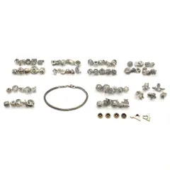 TROLLBEADS(トロールビーズ) アクセサリー - シルバー ブレスレット×1点/留め具×4点/その他アクセサリー×67点