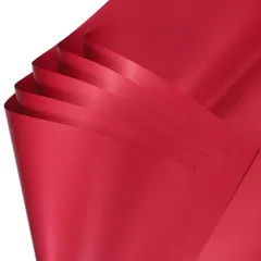 uxcell 花束包装紙20枚セット（21.5×21.5インチ/54.5×54.5cm） 防水 フローラルブーケ包装用 花店資材 ウェディング・パーティー・贈答品包装 DIYクラフト用品 赤色