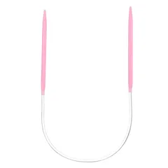 uxcell サイズ US8（5mm）プラスチック製 輪編み針 16インチ（40cm）ハンドメイドプロジェクト用 丸編み針