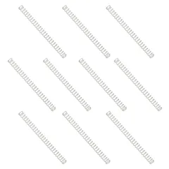 uxcell 10個 圧縮ばね 0.3×3×40 mm 押しバネ スプリング コイルばね 316ステンレス 作業 おもちゃ DIY 修理 シルバートーン