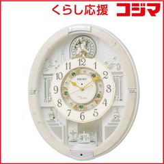 未使用】セイコー 電波からくり時計 RE576A 掛け時計 アイボリー