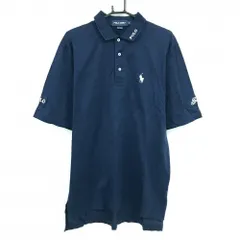 ポロゴルフ ラルフローレン 半袖ポロシャツ ネイビー ロゴ白  メンズ L ゴルフウェア Ralph Lauren