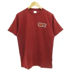 プリントスター PRINTOSTAR Tシャツ カットソー 半袖 ロゴ プリント クルーネック M 紅 ボルドー 0227 ■GY09