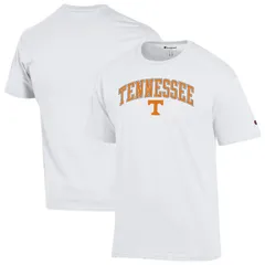 チャンピオン メンズ トップス Tシャツ ロゴ MensChampion Whitennessee Volunteers Arched Logo TShirten White ホワイト