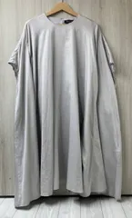 mizuiro ind ミズイロインド コットン フレア ボリューム ワンピース フリーサイズ ライトグレー