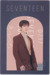 SEVENTEEN SEVENTEEN WINTER KUJI WONWOO クリアカードポストカードセット D賞
