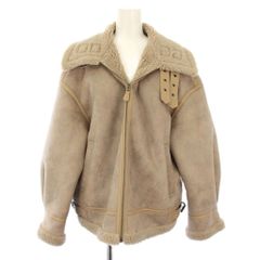 ムルーア MURUA ミドルフェイクムートン アウター 2 ベージュ /TK ■MA