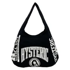 HYSTERIC GLAMOUR(ヒステリックグラマー) ショルダーバッグ - 黒×白 コットン