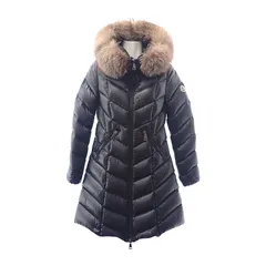 モンクレール MONCLER ファー付きロング H20931C00069_C0065 ダウンジャケット ナイロン ブラック 黒 00 レディース 人気【中古】【ABランク】