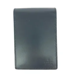 GUCCI グッチ メモ帳/メモパッド  レザー 031.2778.1016   ブラック ユニセックス / 240001191781