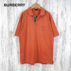 美品△BURBERRY バーバリー ポロシャツ 白 ホース刺繡 ノバチェック