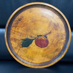 小物入れ 皿 真鍮 七宝焼（エナメル）りんご型 飛ぶ鳥 インド製