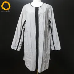 #anc ヒロコビス HIROKO BIS ジャケット 15AB グレー系 黒 黄色 リバーシブル ノーカラー 薄手 大きいサイズ レディース [975918]のサムネイル