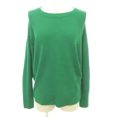 アーバンリサーチ ドアーズ URBAN RESEARCH DOORS 長袖 ニット 無地 クルーネック 薄手 Mサイズ 緑 グリーン ■GY99