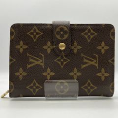 良品 ルイヴィトン 二つ折り財布 モノグラム ポルトパピエ ジップ