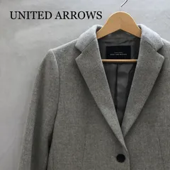 【古着】【USED】 UNITED ARROWS チェスターコート 3625-105-1046 36 グレー レディース ファッション素材: ウール・ナイロン・カシミヤ・ポリエステル_233068のサムネイル