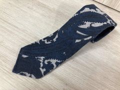 新品級✨現行エトロ ペイズリー総柄 ネクタイ 白黒モノトーン 大剣8cm 
