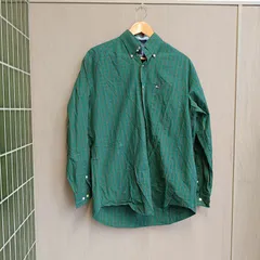 ★90’ OLD TOMMY 旧タグ ヴィンテージ★ トミーヒルフィガー TOMMY HILFIGER ボタンダウンシャツ 【M】