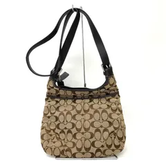 【COACH】コーチ ショルダーバッグ ブラウン シグネチャー柄 F12992 ★