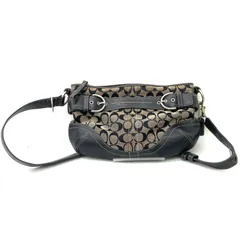 【COACH】コーチ ショルダーバッグ ブラック シグネチャー柄 F07077 訳アリ ★
