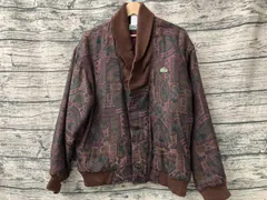 IZOD LACOSTE ラコステ ジャケット ブルゾン 80-90s Lサイズ エキゾチック エスニック柄 vintage 
