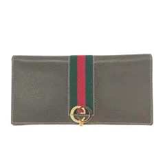 GUCCI グッチ オールドグッチ/長財布  シェリーライン/ピッグスキン    ブラウン ユニセックス / 240001191676