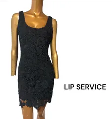 No.258 (♡)LIP SERVICE  レース柄ワンピース  y2k 平成 ギャル