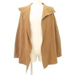 ルーニィ LOUNIE ウール ジャケット カーディガン 羽織 F 茶 ブラウン ■TC