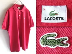 90sビンテージ フランス DEVANLAY社 LACOSTE ラコステ F5191 現L1212 ワニロゴワッペン 鹿の子 ポロシャツ 5 フューシャピンク