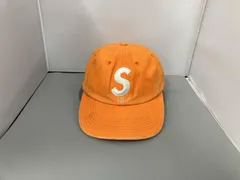 Supreme キャップ Sロゴ オレンジ 