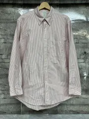 Brooks Brothers ブルックスブラザーズ 長袖シャツ ストライプ 90s USA製 サイズL ホワイト レッド
