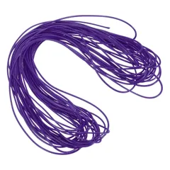 uxcell 1mm ワックス コード ワックス 加工 ポリエステル コード 11ヤード ワックス ストリング ブレスレット 作成 ネックレス ビーズ アクセサリー 作成 DIY クラフト (パープル)
