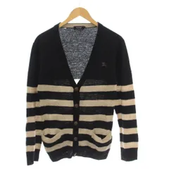 バーバリーブラックレーベル BURBERRY BLACK LABEL ニットカーディガン 長袖 2 黒 /KH ■MU