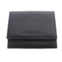バーバリー BURBERRY カードケース レザー ロゴ 黒