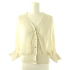 ラグナムーン LagunaMoon 25AW 2WAY ラメシアーカーディガン ドルマン F アイボリー /ES ■OS